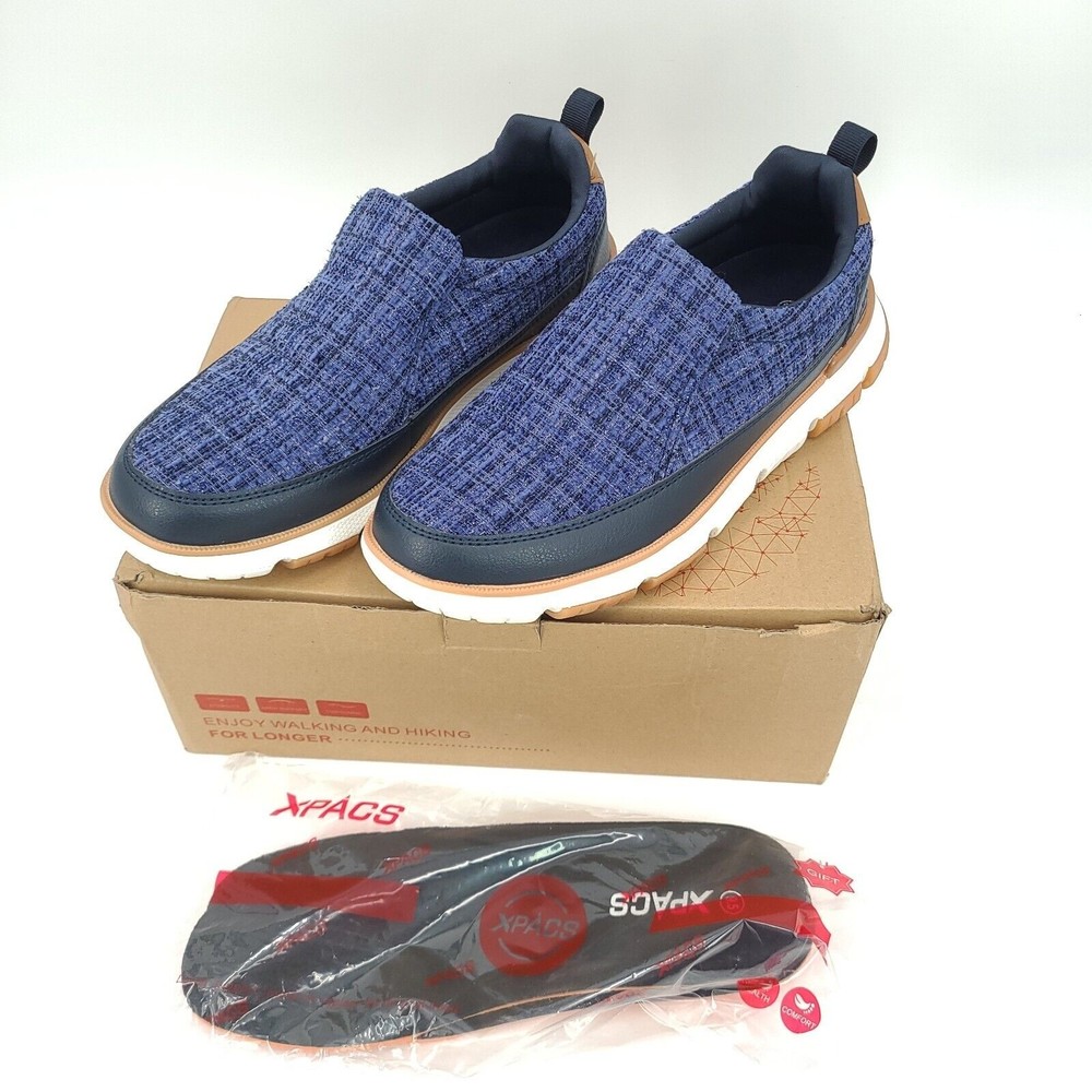 XPACS Women's Slip-on Arch Support Shoes Plantar Fasciitis, Orthopedic Loafers